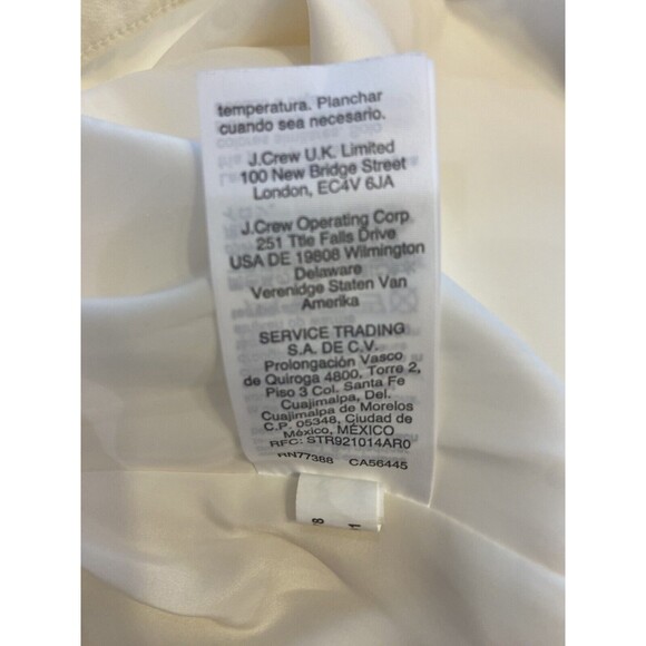 J Crew Women's Cream Colored No. 2 Pencil Skirt Stretch Lined Back Zip Size 2P - Picture 7 of 7